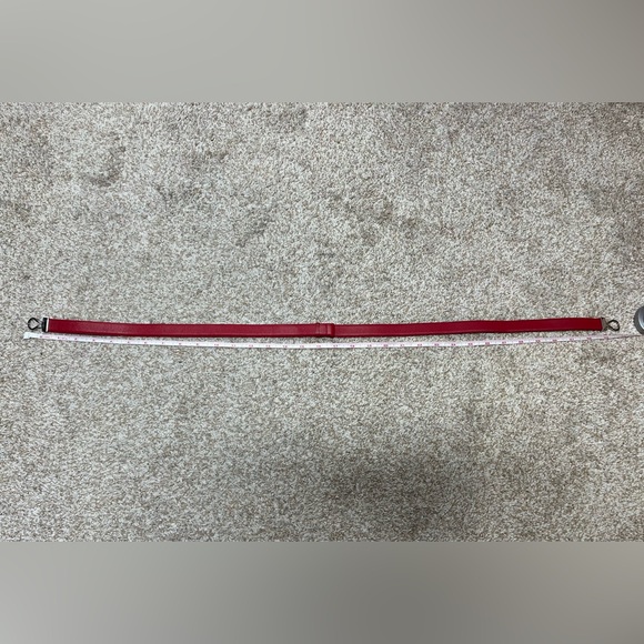 Talbots Red Leather Belt Italy - Picture 6 of 6